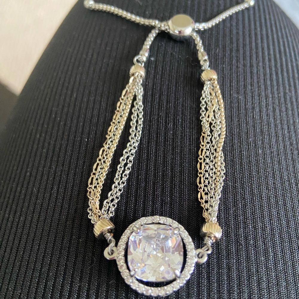 White House Black Market Elegant Silver - Gold Bracelet. Two toned